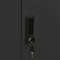 Kantoorkast 90x40x102 cm staal antracietkleurig 8