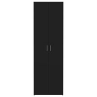 Kantoorkast 60x32x190 cm bewerkt hout zwart 6