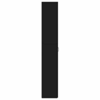 Kantoorkast 60x32x190 cm bewerkt hout zwart 7