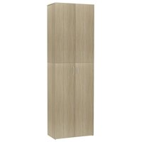 Kantoorkast 60x32x190 cm bewerkt hout sonoma eikenkleurig 2