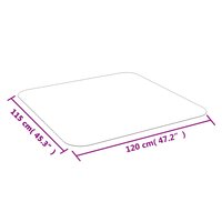 Vloermat voor laminaat of tapijt 120x115 cm PVC 6