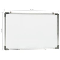 Whiteboard magnetisch 60x40 cm staal wit 9