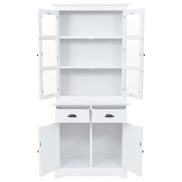 Buffetkast met 4 deuren 80x40x180 cm MDF en grenenhout 5