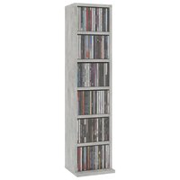 Cd-kast 21x20x88 cm bewerkt hout betongrijs 3
