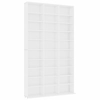 Cd-kast 102x16x177,5 cm bewerkt hout wit 2