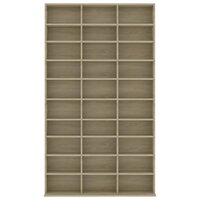Cd-kast 102x16x177,5 cm bewerkt hout sonoma eikenkleurig 4