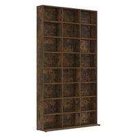 Cd-kast 102x23x177,5 cm bewerkt hout gerookt eikenkleurig 2