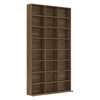 Cd-kast 102x23x177,5 cm bewerkt hout bruin eikenkleur 2