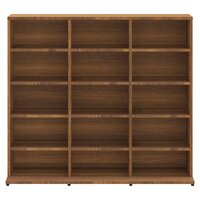 Cd-kast 102x23x89,5 cm bewerkt hout bruin eikenkleur 4