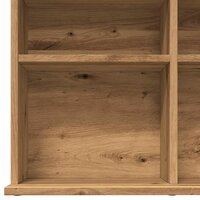 Cd-kast 100x23x89,5 cm bewerkt hout artisanaal eikenkleurig 7