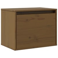 Wandkast 45x30x35 cm massief grenenhout honingbruin 2