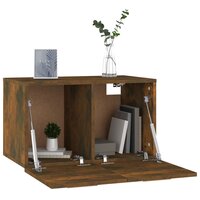 Wandkast 60x36,5x35 cm bewerkt hout gerookt eikenkleurig 4
