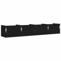 Wandkasten 2 st 99x18x16,5 cm bewerkt hout zwart 8
