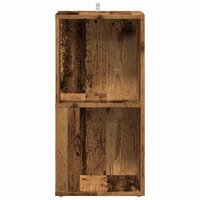 Hoekkast 33x33x67 cm bewerkt hout oud houtkleurig 4
