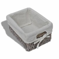 Opbergkast met 3 weefmanden hout bruin 4