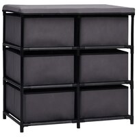 Opbergkast met 6 lades 55x29x55 cm staal grijs 5