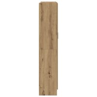 Hoge kast 82,5x30,5x150 cm bewerkt hout artisanaal eikenkleur 5
