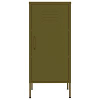 Opbergkast 42,5x35x101,5 cm staal olijfgroen 3