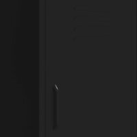 Opbergkast 42,5x35x101,5 cm staal zwart 7