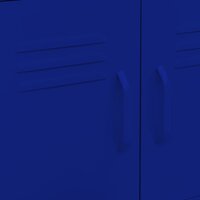 Opbergkast 60x35x56 cm staal marineblauw 7