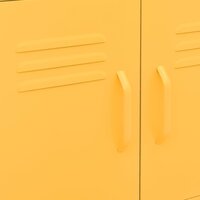 Opbergkast 60x35x56 cm staal mosterdgeel 7