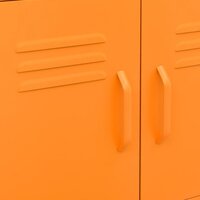 Opbergkast 60x35x56 cm staal oranje 7