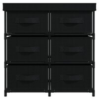 Opbergkast met 6 lades 55x29x55 cm staal zwart 3