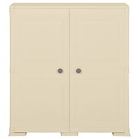 Opbergkast hout-look 79x43x85,5 cm kunststof angorawit 2