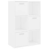 Opbergkast 60x29,5x90 cm bewerkt hout wit 2