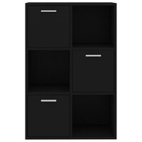 Opbergkast 60x29,5x90 cm bewerkt hout zwart 7