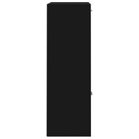 Opbergkast 60x29,5x90 cm bewerkt hout zwart 8