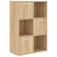 Opbergkast 60x29,5x90 cm bewerkt hout sonoma eikenkleurig 2
