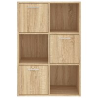 Opbergkast 60x29,5x90 cm bewerkt hout sonoma eikenkleurig 6