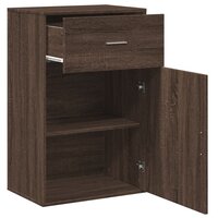Opbergkast 56,5x39x90 cm bewerkt hout bruin eikenkleurig 4