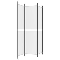 Kamerscherm met 3 panelen 150x200 cm stof wit 5