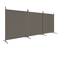 Kamerscherm met 3 panelen 525x180 cm stof antracietkleurig 2