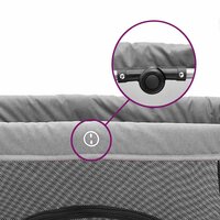 Babybox met matras linnen lichtgrijs 7