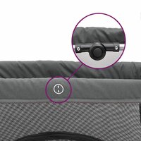 Babybox met matras linnen donkergrijs 7