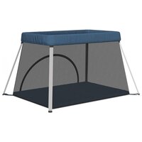 Babybox met matras linnen marineblauw 6