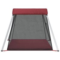 Babybox met matras linnen rood 5