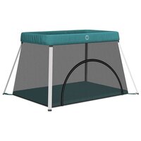 Babybox met matras linnen groen 2