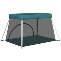 Babybox met matras linnen groen 6