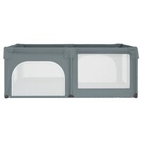 Babybox met 2 deuren oxford stof lichtgrijs 4