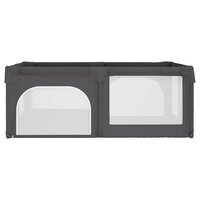 Babybox met 2 deuren oxford stof donkergrijs 4