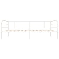 Bedbankframe metaal wit 90x200 cm 4