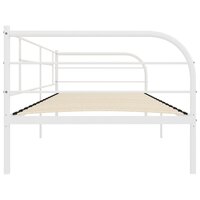 Bedbankframe metaal wit 90x200 cm 5