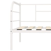 Bedbankframe metaal wit 90x200 cm 6