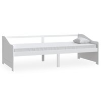 Bedbank 3-zits massief grenenhout 90x200 cm wit 2