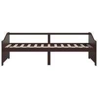 Bedbank 3-zits massief grenenhout donkerbruin 90x200 cm 4