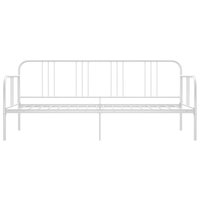 Slaapbankframe metaal wit 90x200 cm 3